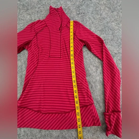Lululemon | Think Fast Pullover | Double Trouble Stripe Boom | Women’s Size 4 - Picture 11 of 11